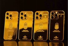 messi gold phones