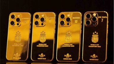 messi gold phones